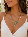 Collier breloques en acier inoxydable