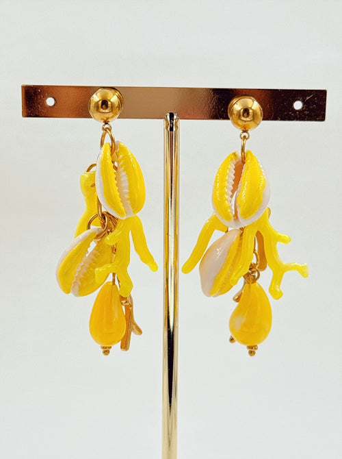 Boucles d’oreilles breloques marines en acier inoxydable