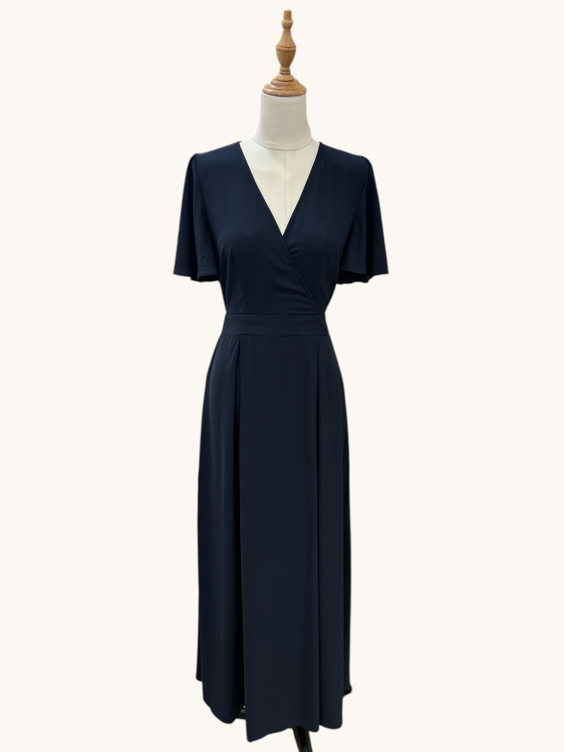 Robe longue fluide dos noué