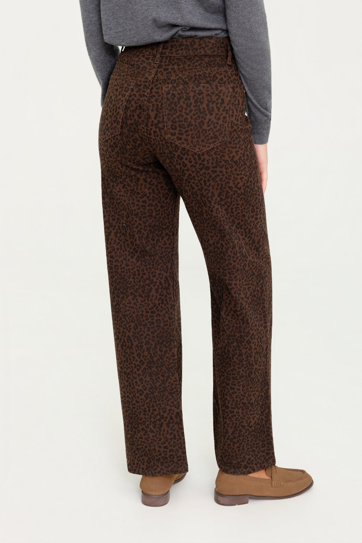 Pantalon léopard marron